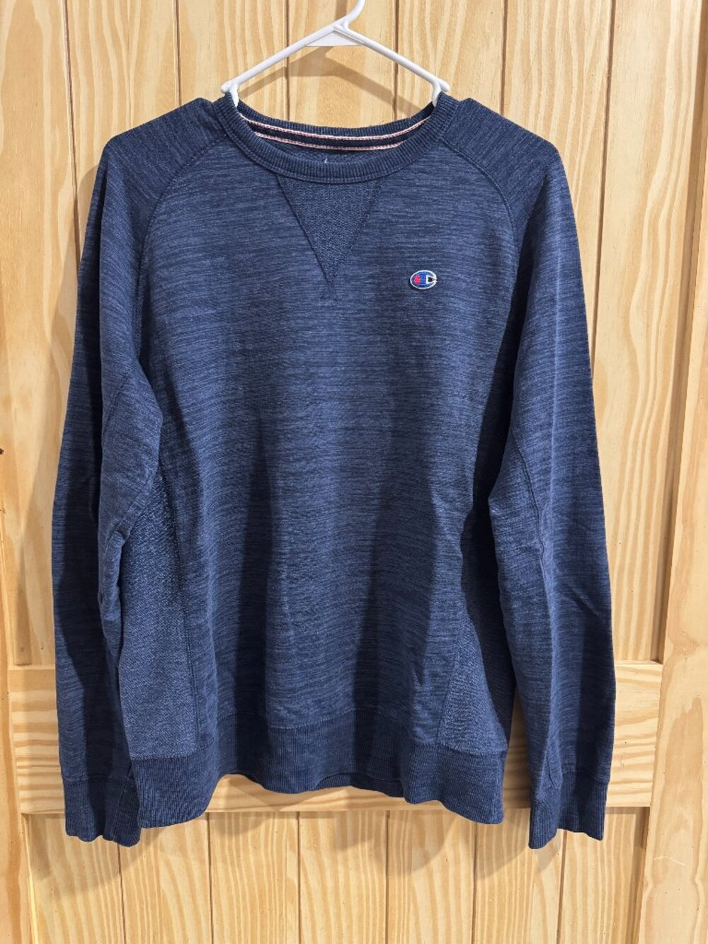 Champion Men's Blue Crewneck Pullover Sweatshirt--Medium